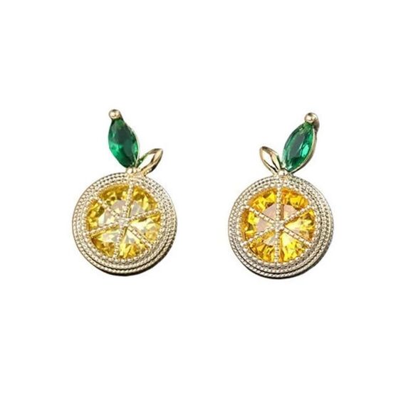 Lemon earrings M480 - Picture 1 of 4